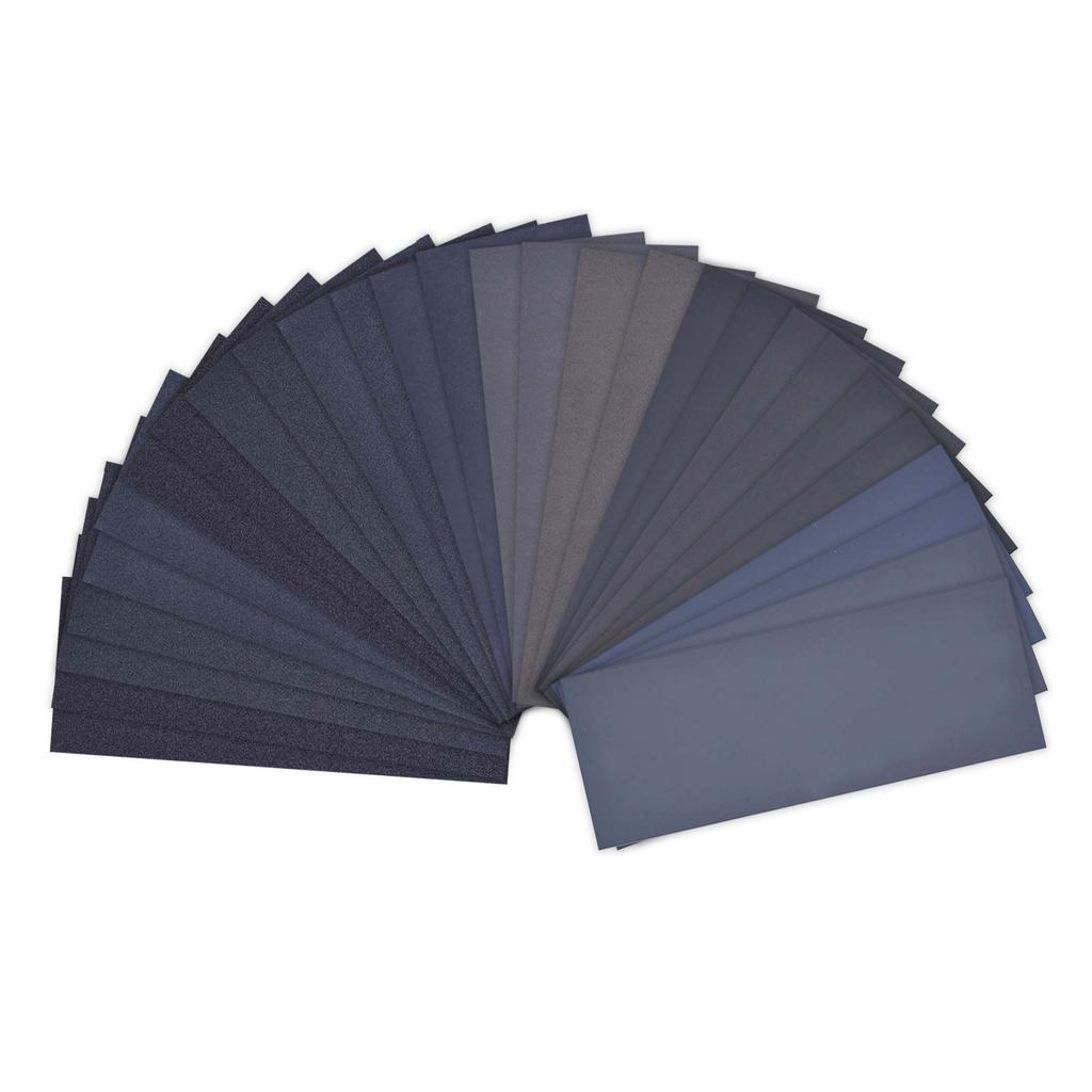 36/42PCS Wet Dry Sandpaper 120 To 3000 Assorted Grit Sandpaper Sheets 9 X 3.6In Sand Paper for Wood-Furnitures Finishing