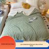 AB Version Thickened Jacquard Velvet Lamb Wool Winter Blanket Bedspread