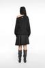 Nash Magnetic Pleated Midi Skirt Charcoal