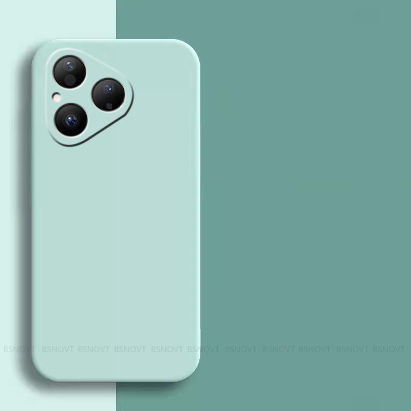 For Huawei Pura 80 Case CoverHuawei Pura 80 Capas Shockproof Phone Bumper Soft Original Liquid Silicone Fundas Huawei Pura 80