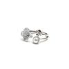 Chinese Style Flower Ring Copper Adjustable Jewelry For Women And Men