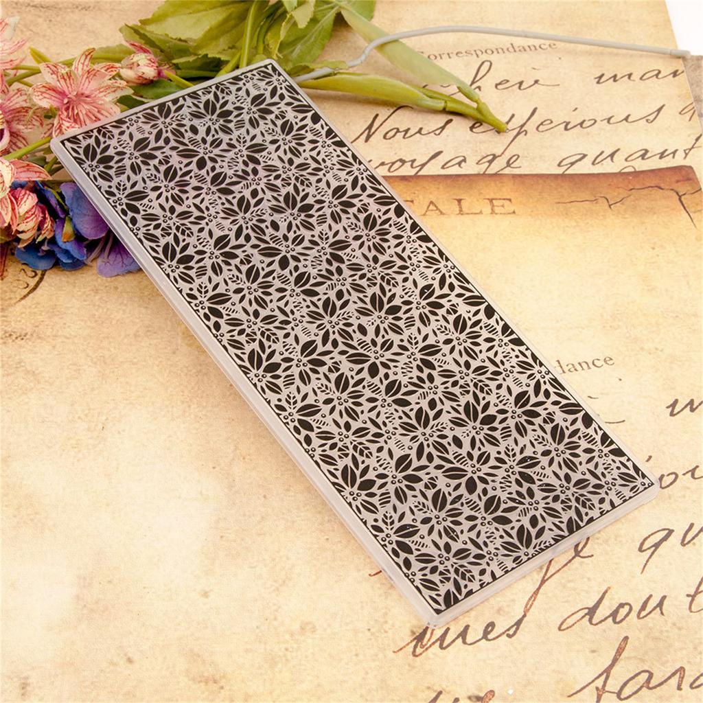Embossing Folder Abstract Flower Embossing Stencil Paper Craft DIY Scrapbooking Templates for Christmas Card Making