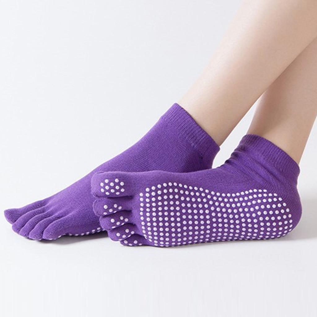 Fahion Women Slip Finger-separated Yoga Socks Sport Ballet Dance Socks
