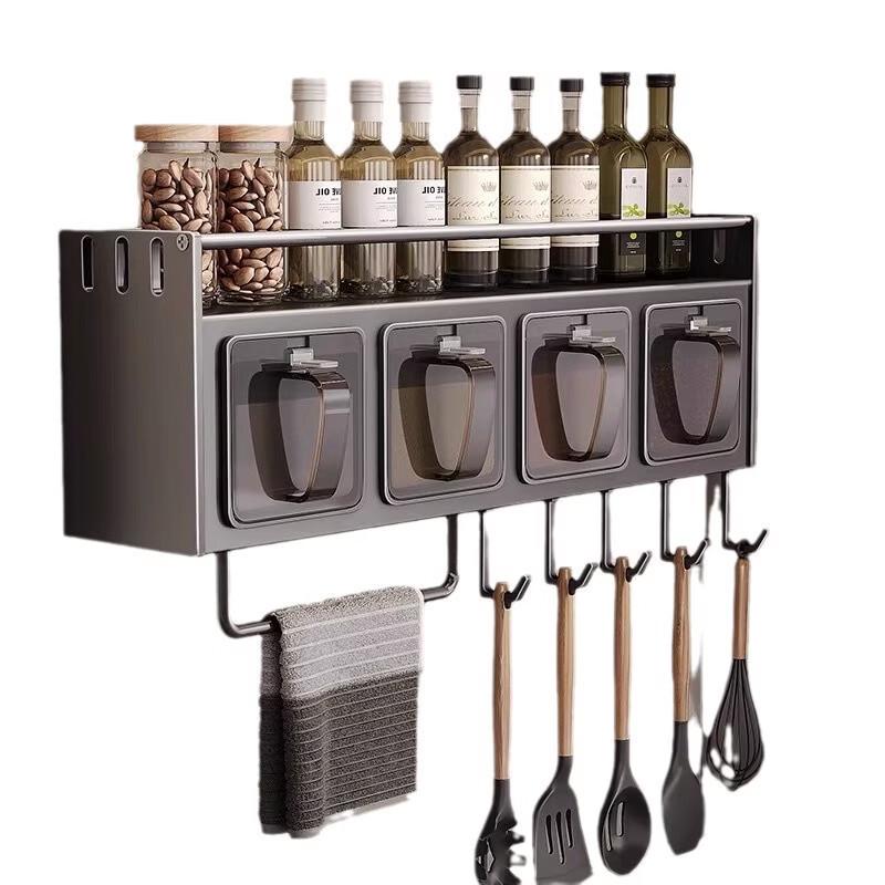 Punch-Free Stainless Steel Kitchen Storage Rack