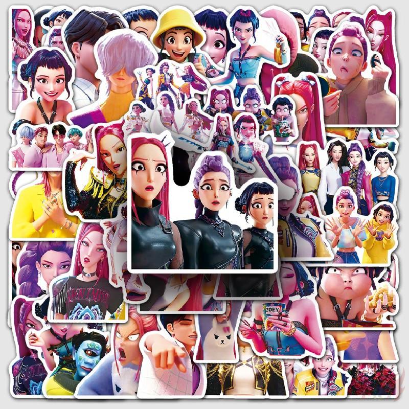 50Pcs/Set KPop Demon Hunters Series 05 Stickers DIY Fashion Waterproof Doodle Decals Stickers