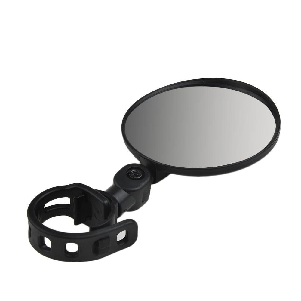 Specchietto Retrovisore per Bicicletta 360° Rotante Sicurezza Manubrio Vetro Nero