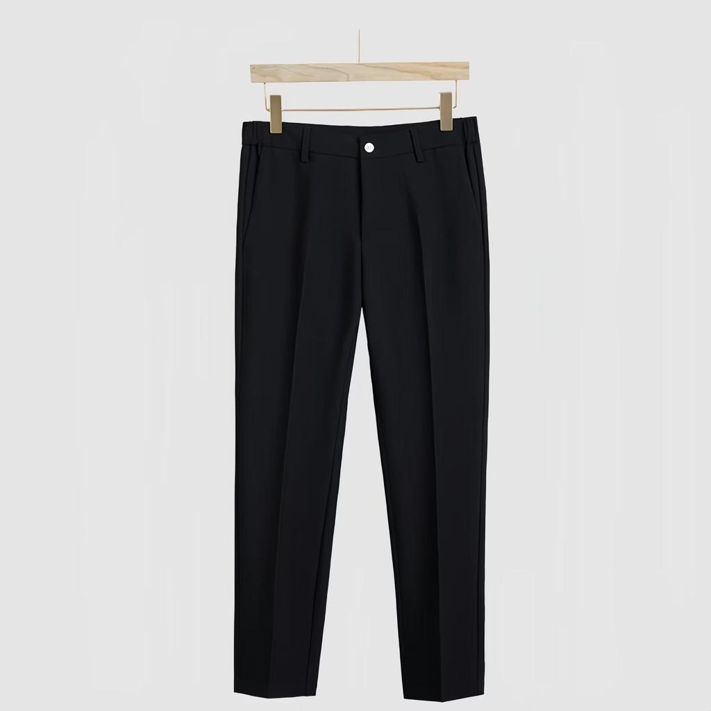 New Korean version of small trousers men's suit pants spring and autumn and summer drape men's pants slim straight casual long pants trend