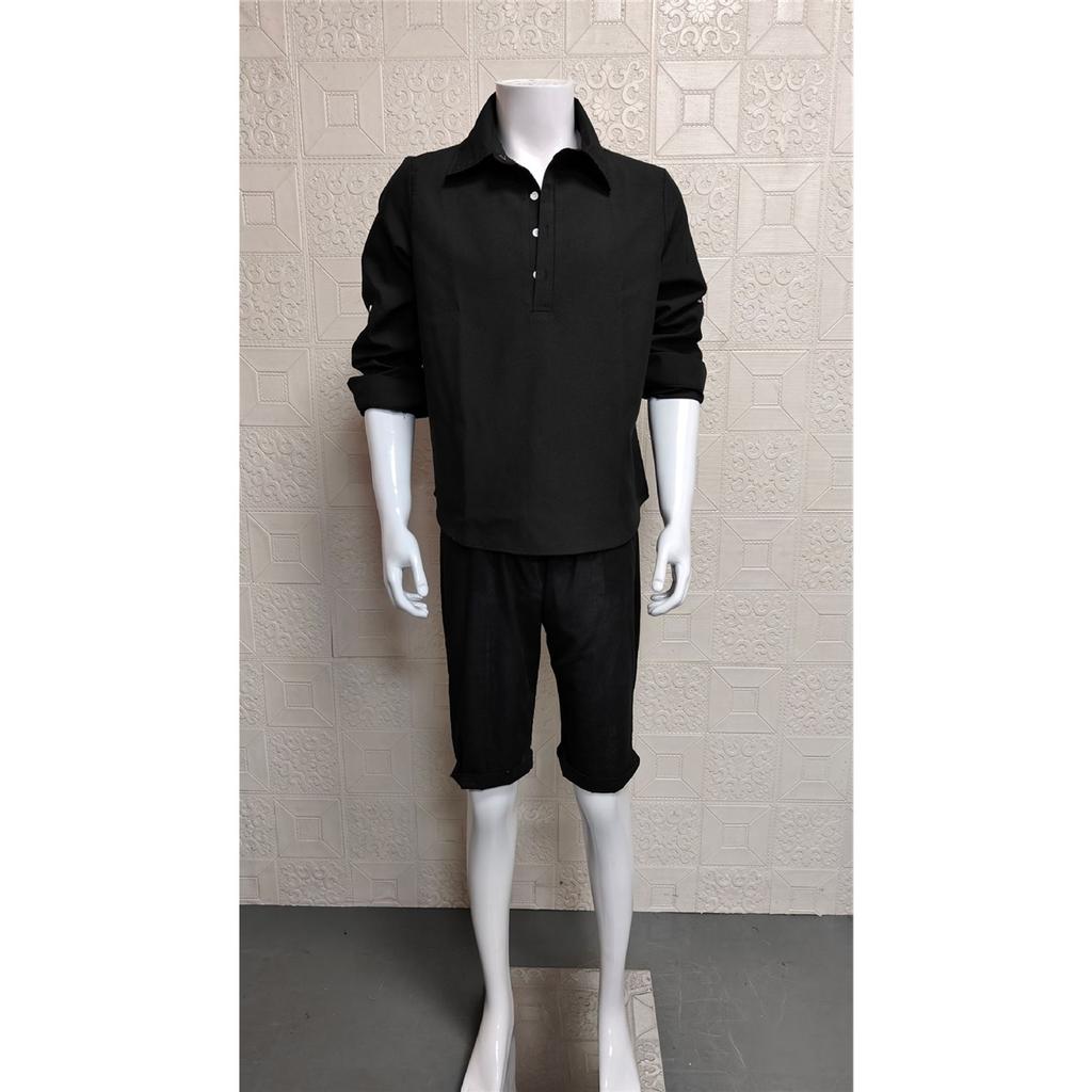 Men's Long-sleeved Lapel Casual Loose Shirt