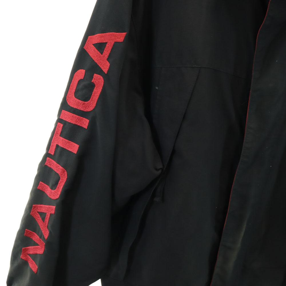 Nautica 90er Alte Nylonjacke M schwarz Meshfutter Herren Gebraucht