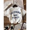 T-shirt da donna estiva California Vintage americano Scollo a O Top Magliette Moda Abbigliamento Los Angeles Femminile Casual Streetwear Top Y2K