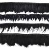 1Meters White Black Pheasant Feathers for Clothes Ribbon on Tape Rooster Goose Turkey Marabou Ostrich Fringe Trim Sewing Decor