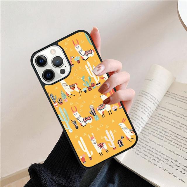 Lama Alpaca Lama Animal Cute Coque Shell For iPhone 17 Air 15 16 14 13 12 Pro Max 11 Pro Max Plus Phone Case Cover