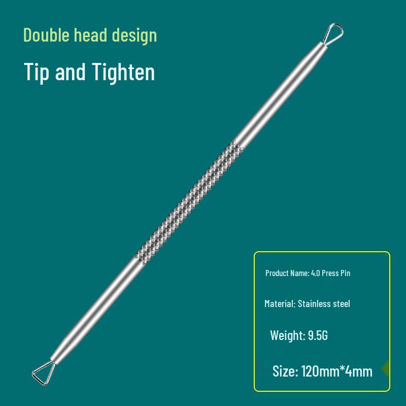 Precision Acne & Blackhead Removal Tweezers Set - Pimple Needle and Squeezing Tool