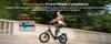 The ENGWE electric bicycle comes with an app, a 48V 13.5Ah battery (range up to 135 km), and 20*3.0 tires.L20 3.0 BOOST