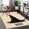 Hat, Wizard Pattern Polyester Office Carpet Chair Mats, Home Decor Dormitory Floor Protector with An