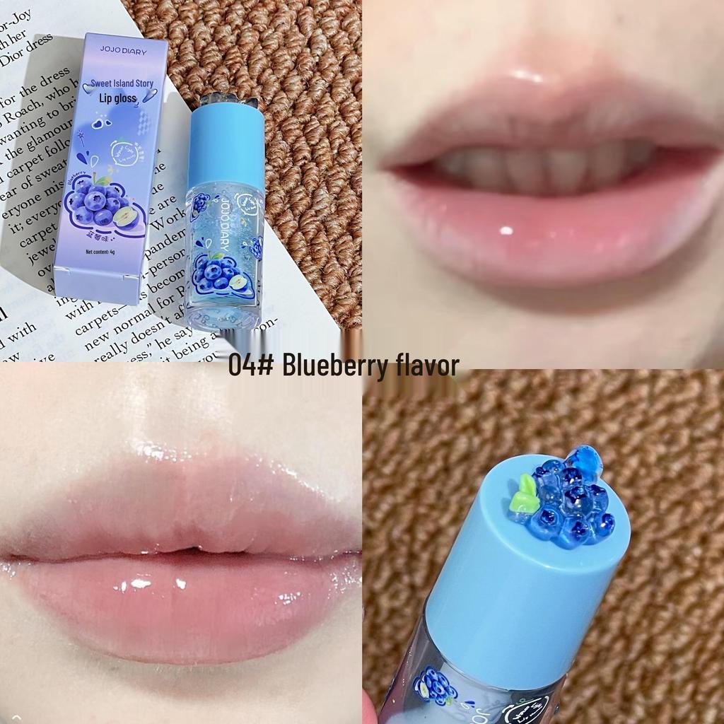 JOJO DIARY Sweet Island Hydrating Lip Gloss: Nourishes, Repairs Lips, Prevents Dryness, Reduces Lines, and Plumps.