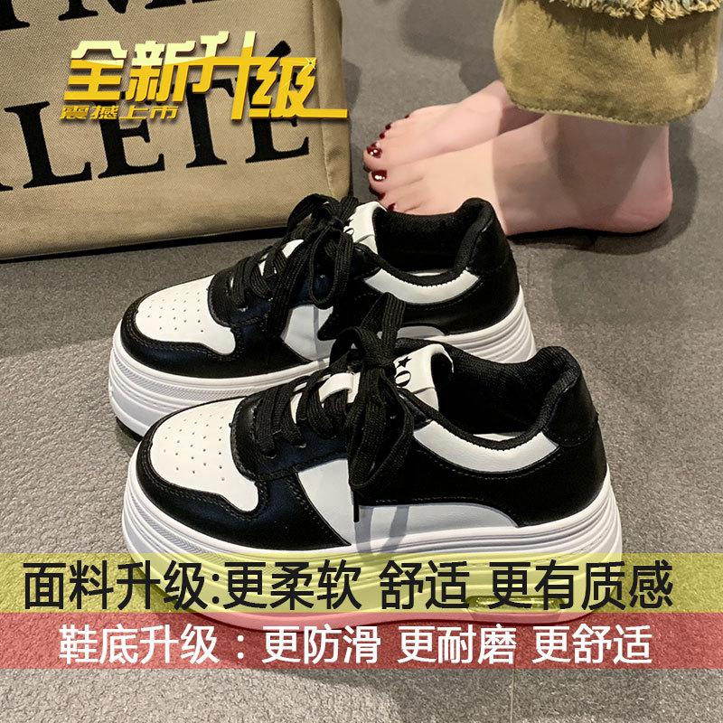 

Thick-soled heightening little white shoes for women s 2025 new popular slope heel muffin breathable fashion casual sports shoes versatile 35