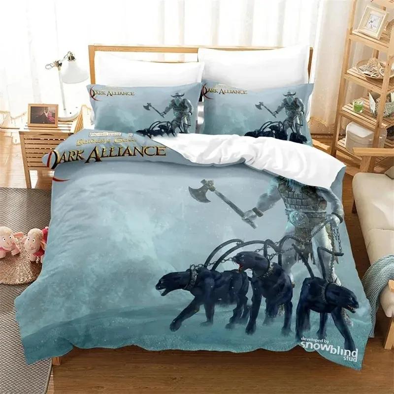 Baldurs Gate 3 Game 3D New Duvet Cover Pillowcase Bedding Set Adult Boy Girl Bedroom Decoration Children Single Double Large