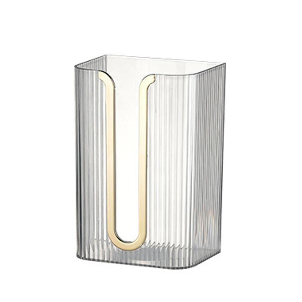 Acrylic Tissue Box Square Wall Wet Paper Dispenser Self-Adhesive Toilet Paper Holder Bathroom Kitchen Cabinet Hanger Napkin Case