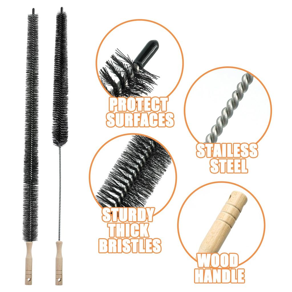 1/2Pcs 70/75cm Radiator Cleaner Brush Multi-purpose Bendable Long Thin Cleaner Duster Washing Machine Cleaning Tool Duct Brush