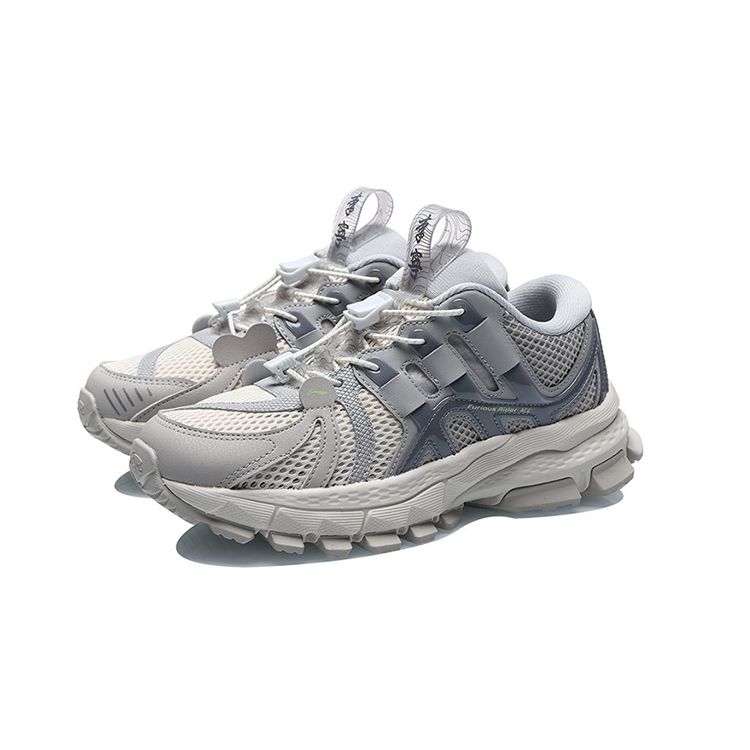 Li Ning Youth  Childrens Comfortable Versatile Non-Slip Shock Absorbing Wear-Resistant Casual Shoes Kids Casual Shoes Gray YKCR068-3