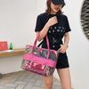 Stylish Pvc Transparent Jelly Beach Bag Waterproof Shoulder Bag In Rose Red Blue Gold Brown