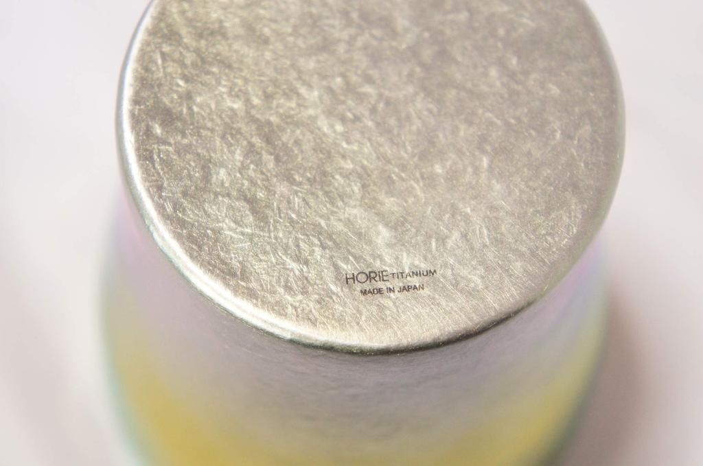 HORIE Gradation Titanium Double Tumbler Rei Hana Titanium 250cc Moon TSUKI Gold T15KM250G08 T15KM250G08