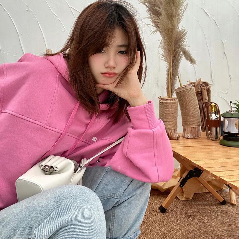 Retro American Spicy Girl Hooded Sweatshirt: Women's Spring/Autumn 2025 Trendy Thin Pullover Jacket