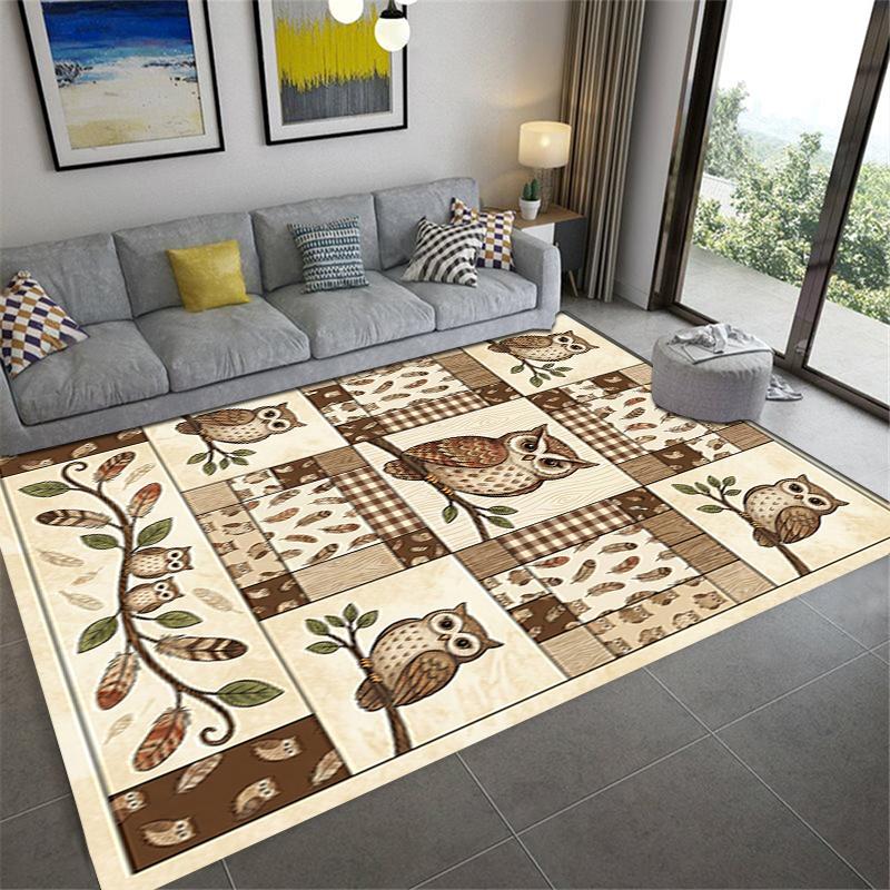 2025 New Retro Animal Carpet Rug for Living Room Bedroom Home Sofa Decoration,Kids play Non-slip Floor Mat99