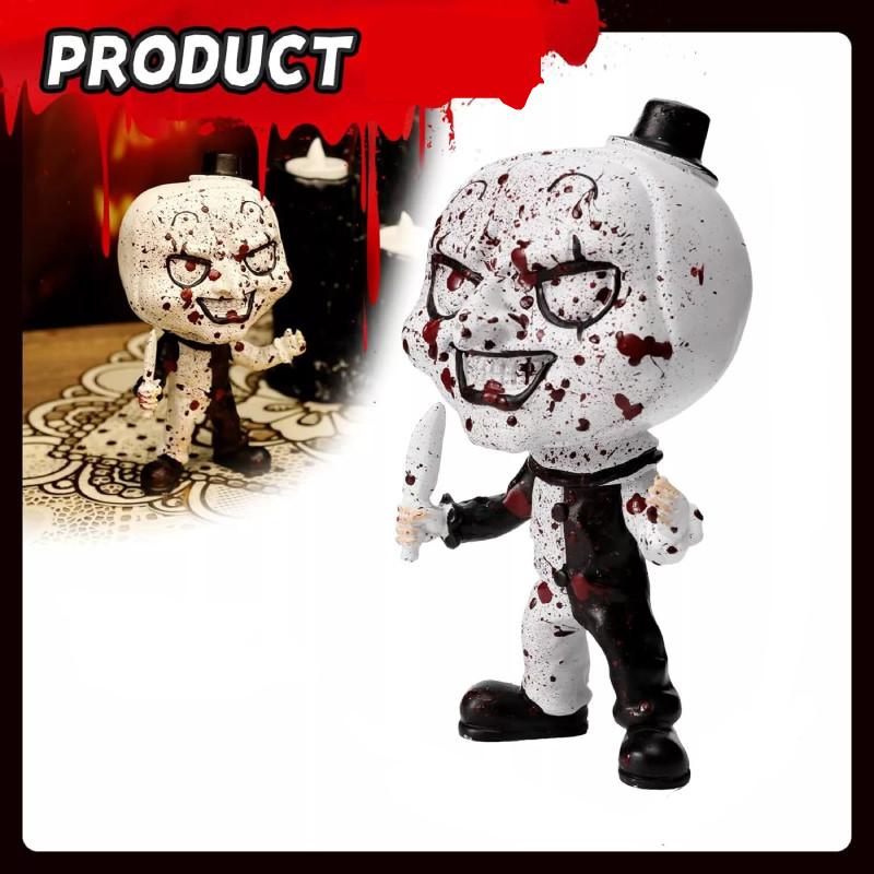 Terrifier Statue Halloween Art The Clown Horror Figure Scary Sculpture Killer