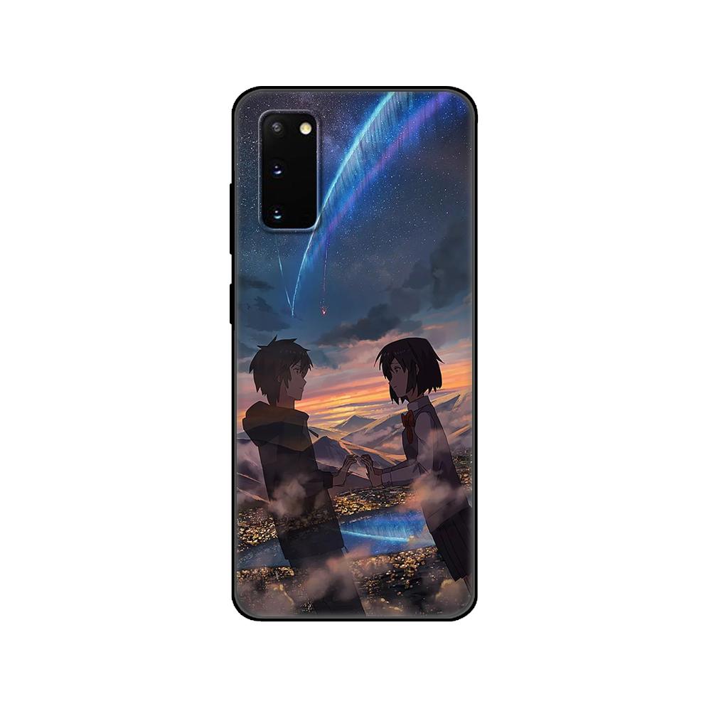 

Black tpu Case For Samsung galaxy S20 /S20 PLUS/S20 ultra/S20+ /S20FE back cover Your Name Samsung S20