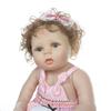 NPK 55cm Reborn Baby Toddler Girl Very Soft Cloth Doll Bath Toy Lifelike Real Soft Touch Bath Toy