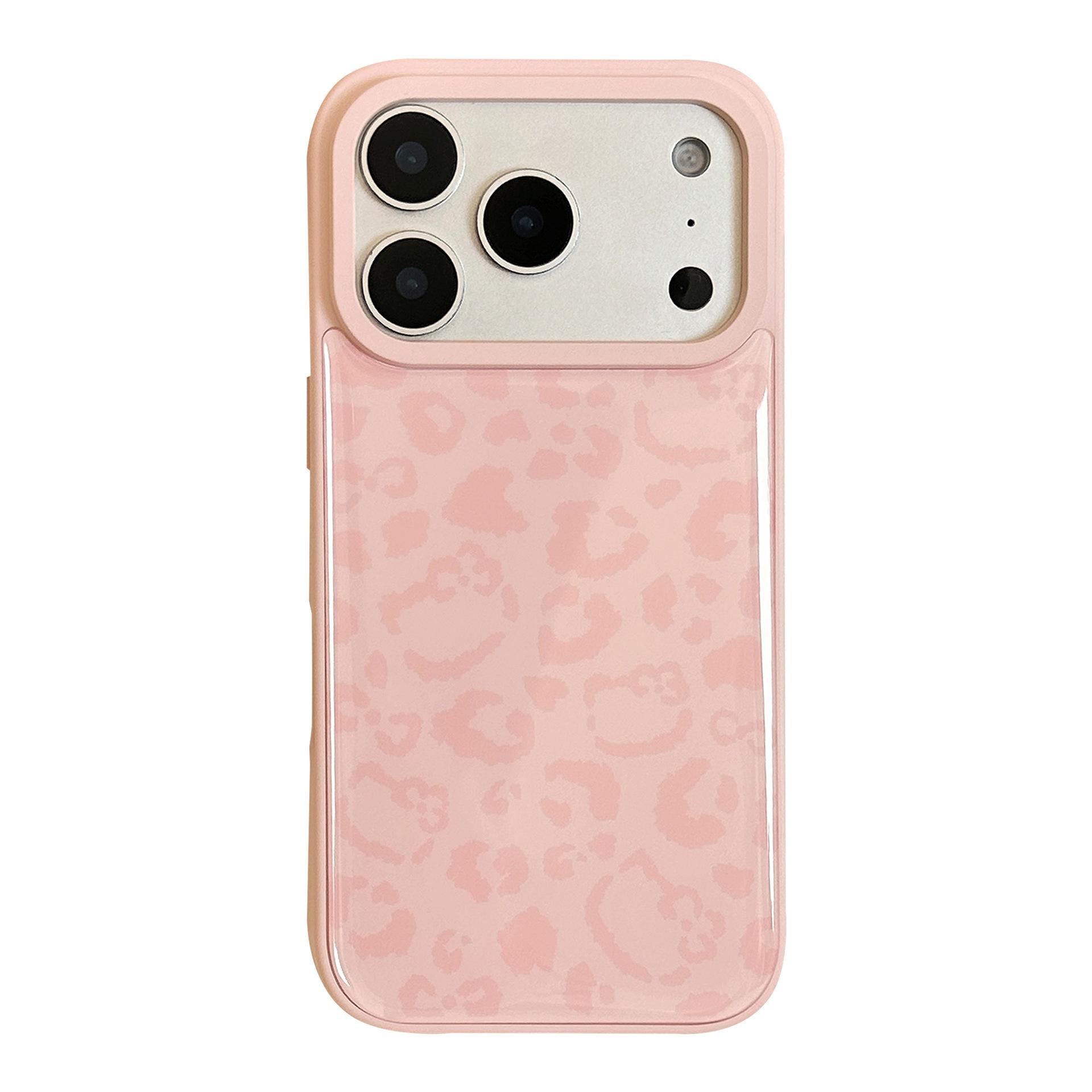 

Розовый чехол для телефона с леопардовым принтом для iPhone 15, iPhone 16, iPhone 17 Pro Max iPhone 13