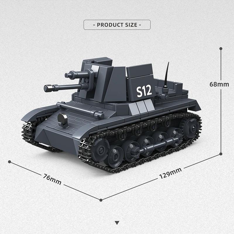 Ww2 Military Tank BA-10 1:35 World War II Building Blocks Bricks Collection Model Educational Toys for Boy Christmas Gifts