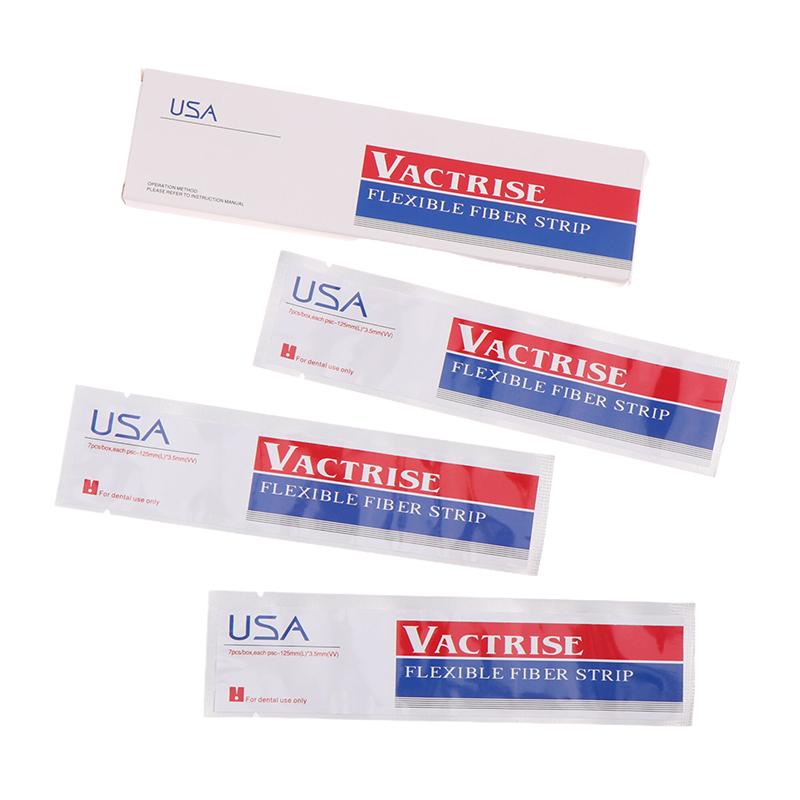 7Pcs/Boxed Dental Flexible Fiber Strip Tooth Fixation Strips Light Cure Bonding Retainers Dental Materials