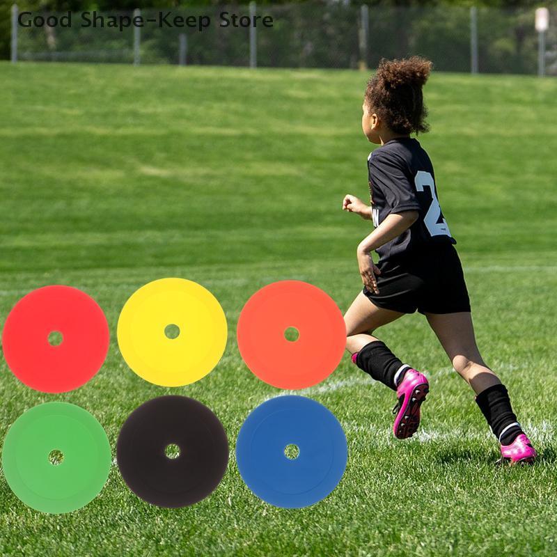 10 Bucăți Conuri Plate de Fotbal Marcator Disc cu Găuri Fotbal Baschet Sport Ajutoare pentru Antrenament Viteză Agilitate Marcatori