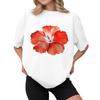 Women's Casual Printed T-Shirt Round Neck Pullover Short Sleeve Top