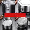 Potravinářská nerezová ocel 304 kulatý obědový box pro studenty, kancelářské pracovníky, obědové boxy s víčky, venkovní kempingové obědové boxy