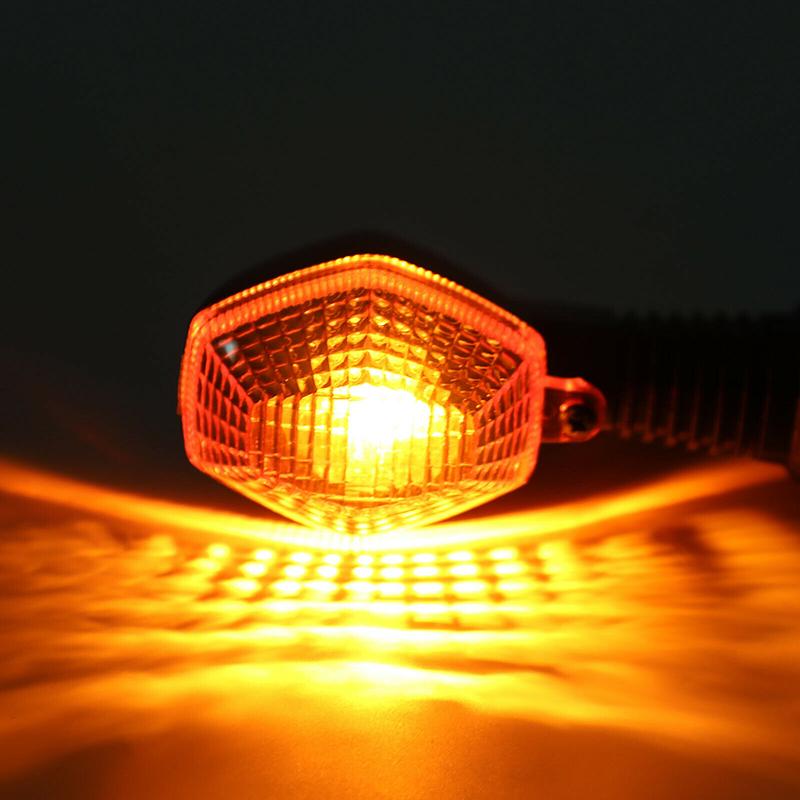 Motorcycle Turn Signals Indicator Blinker for Suzuki V-Strom DL650 DL1000 SV650 SV1000, 3-Wire Amber Running Light Dual Function Refit