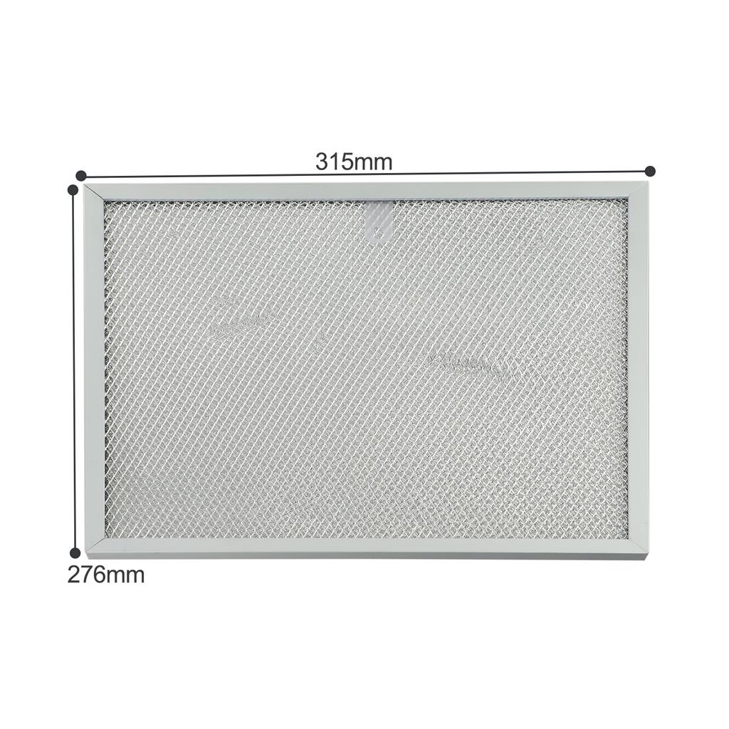 ACC187 Range Hood Metal Filter  315 x 276 X 9mm  5 Layer Aluminized Grease Filtration  Compatible with Leading Brands