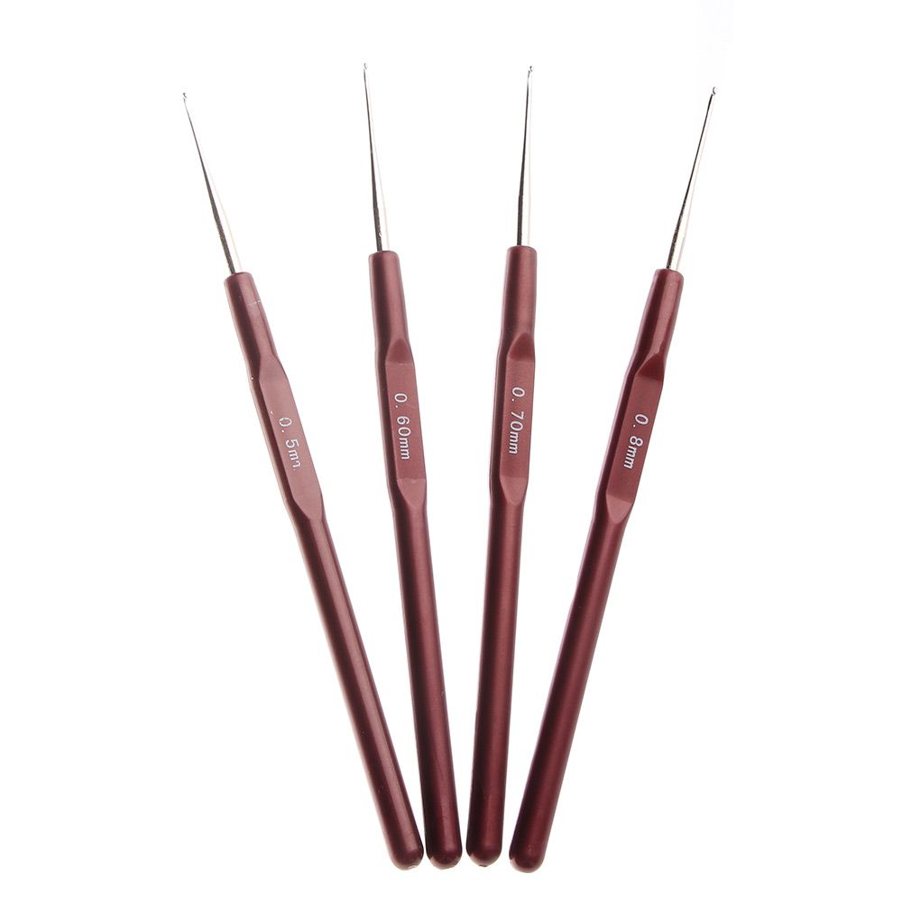 Weave Braiding Hair Micro Hook for Making Dreadlock Braiders Dreadlock Crochet Needle Braid Maintenance Knitting Hooks