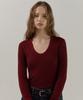 ELLIOTI Scoop Rib Knit Ts_3Color
