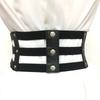 Punk-Taillengürtel Damen Halloween Leder Skinny Körper Verstellbare Gürtel mit Hosenträgern für Party Nachtclub Taille Schlank