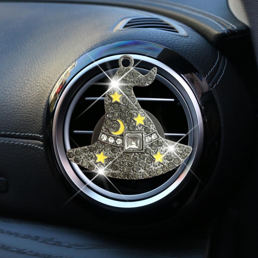 

Cat Hat Pumpkin Car Air Vent Freshener Clip Decor Aromatherapy Perfume Metal StyleB