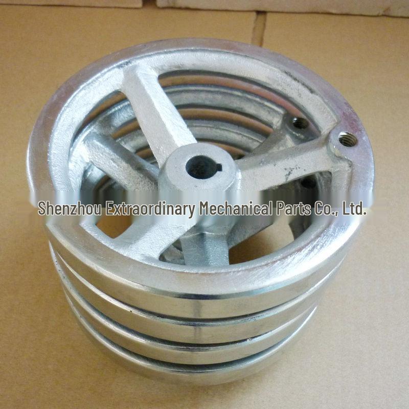 Extraordinary Plated Cast Iron Handwheel 28x320 with Round Rim Crank Handle B/T7273.3-94