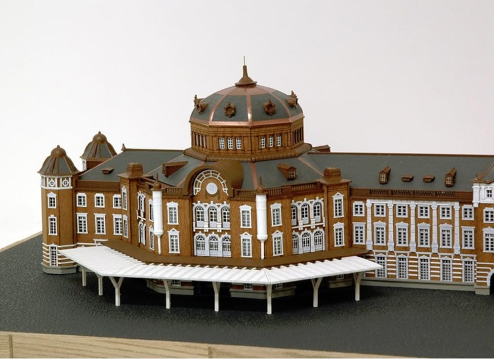 Woody Joe Tokyo Station Marunouchi Building Wooden Model Assembly Kit 1/350 (Building)