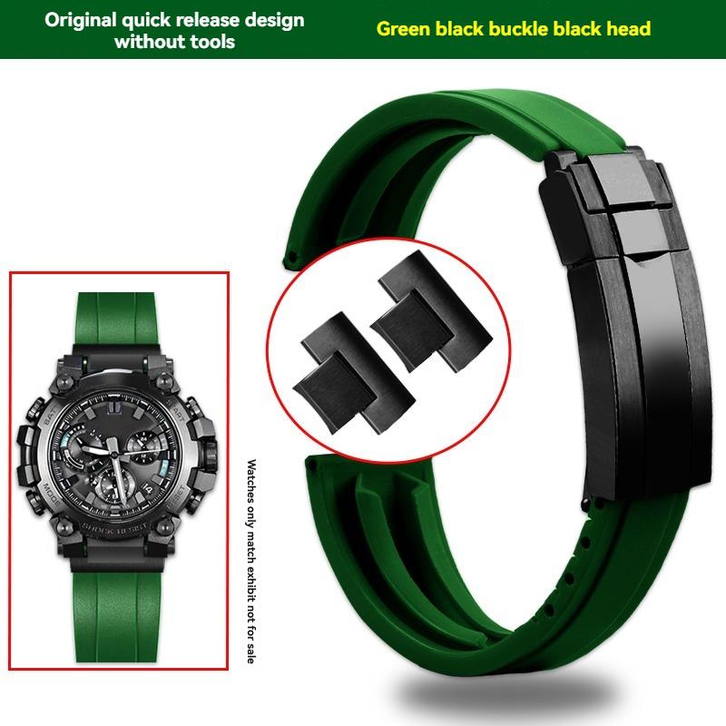 

для Високоякісного годинника G-SHOCK Casio серії MTG-B3000 спортивний водонепроникний силіконовий годинник з металевим виступом на голівці складана застібка MTG-B3000mm