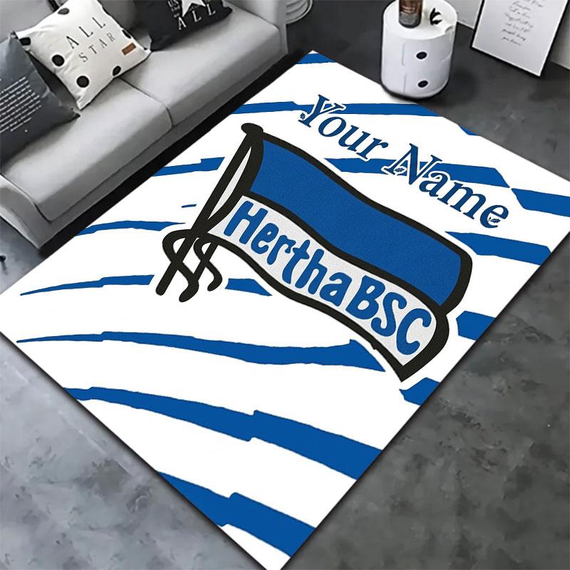 Hertha BSC Custom Name Carpet Rug for Living Room Bedroom Home Sofa Decoration,Kids Play Non-slip Floor Mat