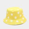 Korean Version Flower Printed Fisherman Hat for Women Japanese Style Artistic Small Fresh Basin Hat Summer Outdoor Double-sided Sunshade Hat