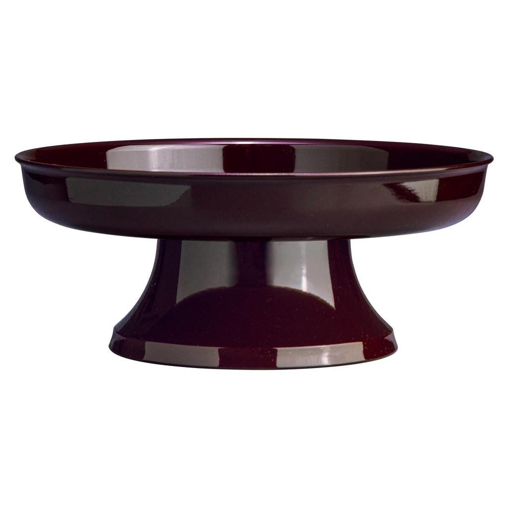 COMO LIFE Lacquerware Craftsman Yamanaka Lacquerware Offering Stand (21cm) - Round, Made In Japan - Ideal for Buddhist Altars, Buddhist Accessories,